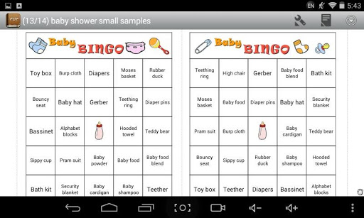 【免費娛樂App】Baby Shower PDF Bingo-APP點子