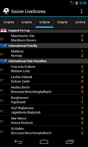 Soccer LiveScores