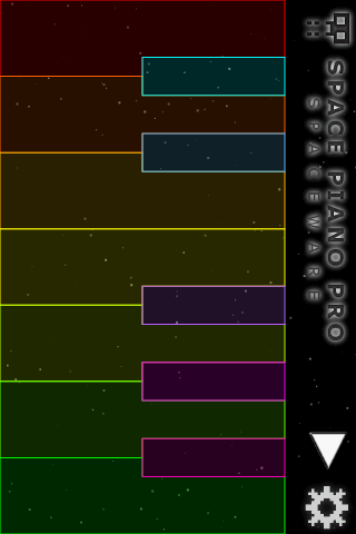 Android application Space Piano Pro screenshort