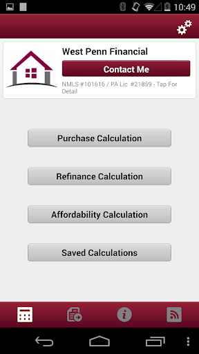 West Penn Financial Calculator