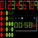 5×7 LED chronometer logo