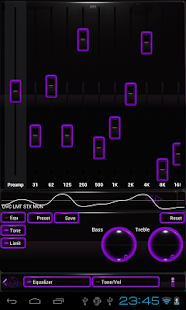 poweramp skin glow purple Screenshots 8