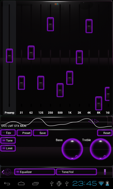 poweramp skin glow purple Screen 3