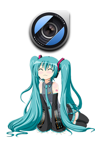Android application Miku Miku Camera screenshort