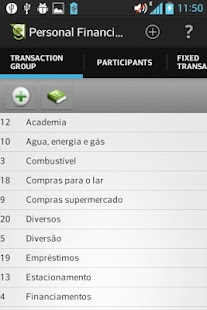 Android application Personal Finances App screenshot