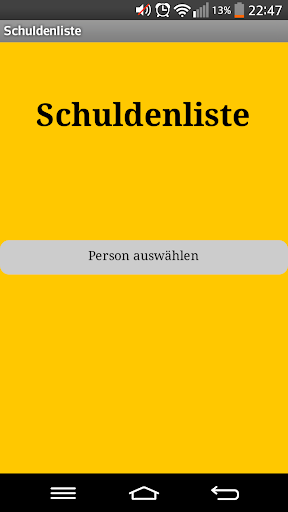 Schuldenliste