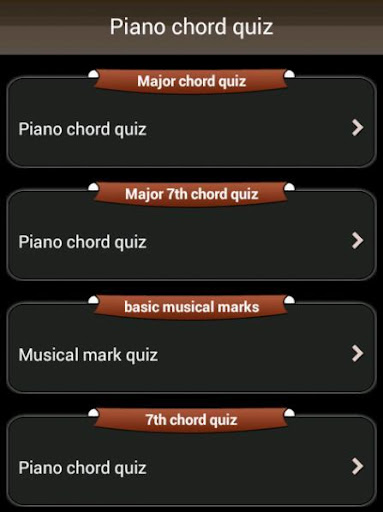 Piano chord quiz