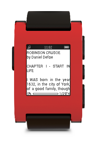 Text Reader for Pebble - screenshot