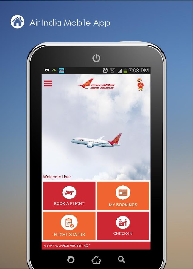 Image result for Air india Mobile app