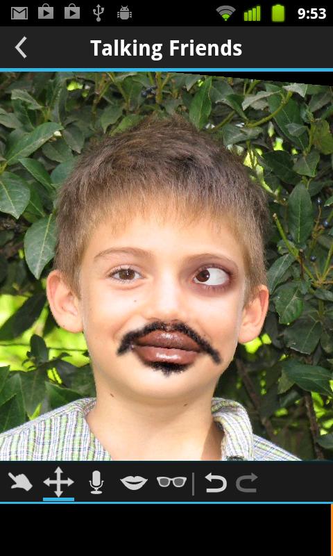 Android application Face Changer Video screenshort