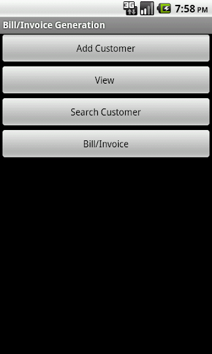 Bill Invoice Generation