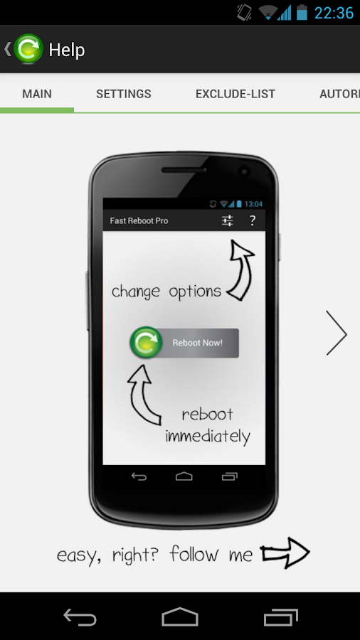   Fast Reboot Pro- หน้าจอ 