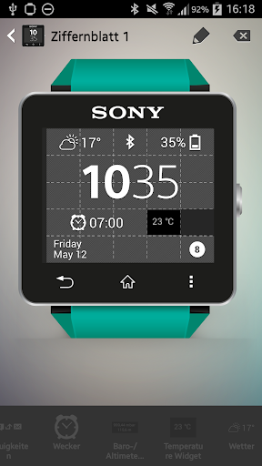 Temperature Widget Sony SW2