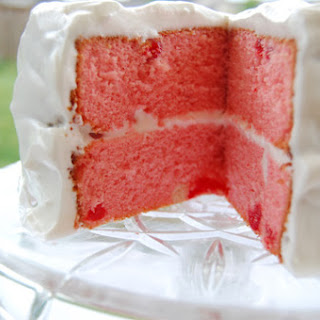 glaze to how a icing cake with Best Cake Maraschino  Yummly Mix Cherry Recipes With  Cake