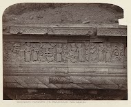 Candi Panataran (Temple Complex), Pendopo Terrace, unidentified reliefs 66-70 (Partly Sri Tanjung'story; inscription above no 68 reads mahisa), westside.