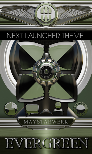 Next Launcher Theme Evergreen