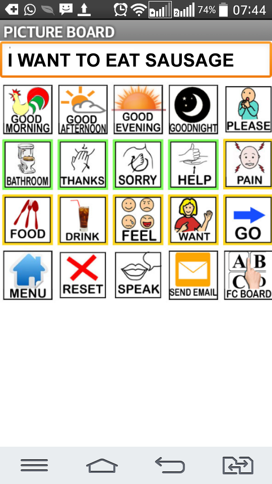 Facilitated Communicator 2 Screen 3