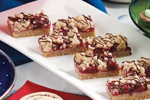 Chocolate-Drizzled Cherry Bars