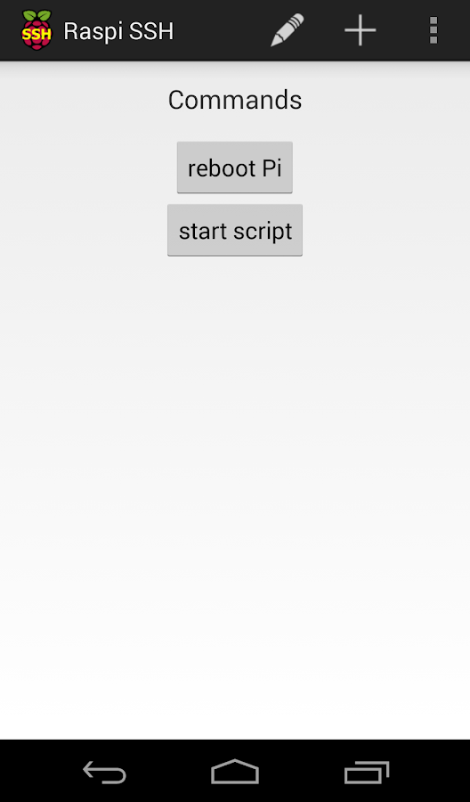 Raspi SSH - screenshot