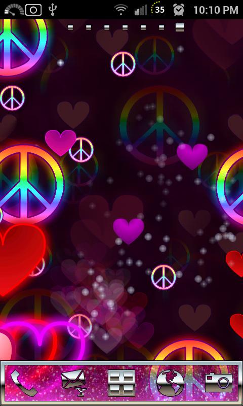 Android application Pink Love Live Wallpaper screenshort