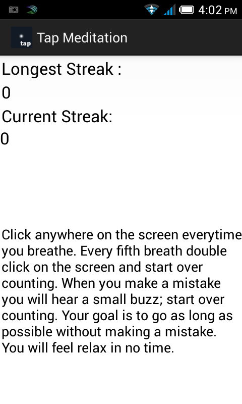   Tap Meditation – Capture d'écran 