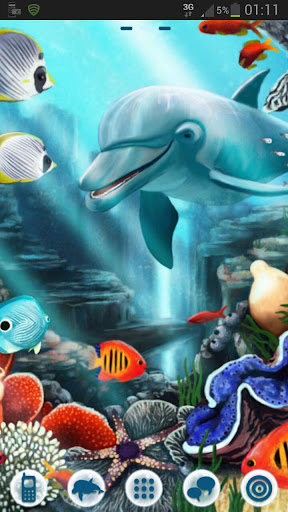 GO Launcher Theme water fish