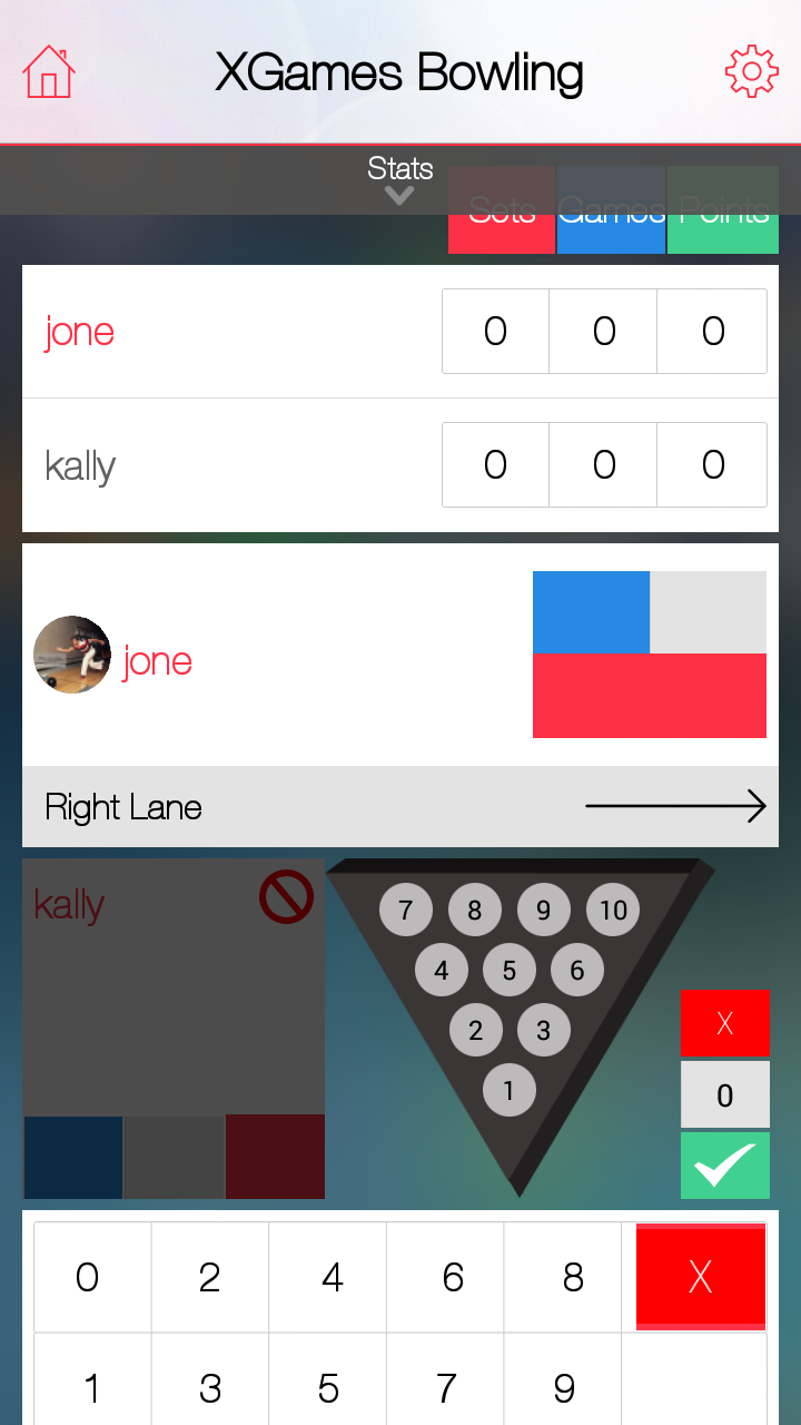 X Games Bowling Screen 2