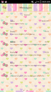 Pastel Love GO SMS Screenshots 0