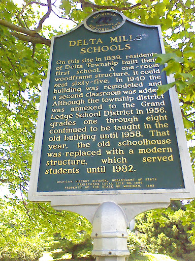 Delta Mills School Plaque