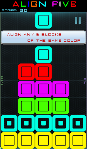 ALIGN FIVE color blocks puzzle