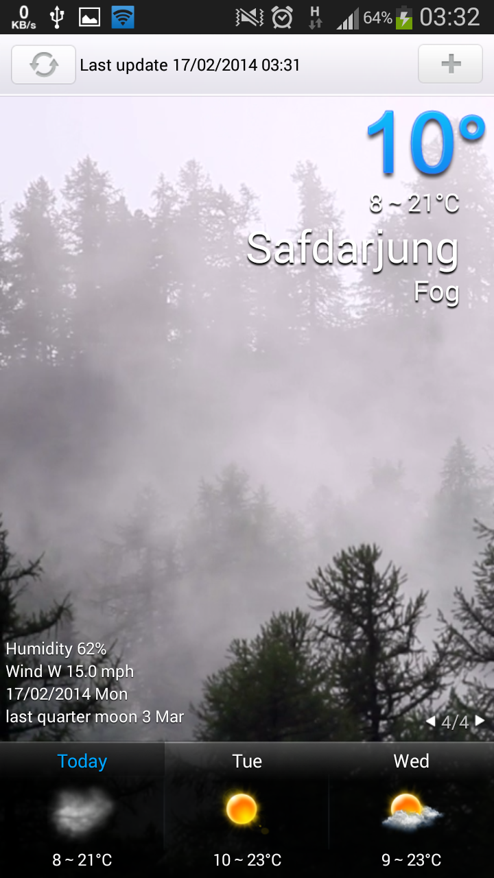 Amazing Weather HD Screen 2