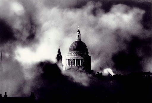 St. Paul's Cathedral during the Blitz