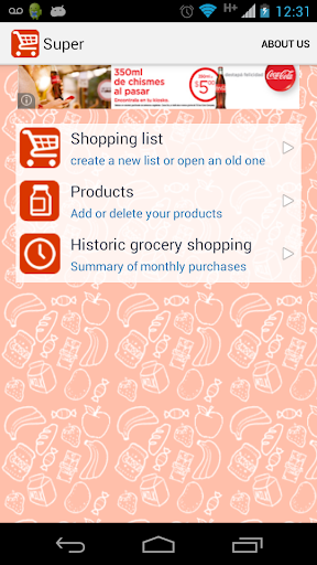shopping list checklist