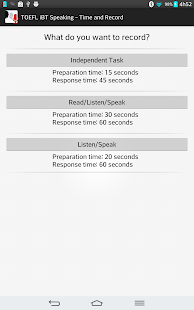 Free TOEFL iBT Speaking - Recorder APK for Android