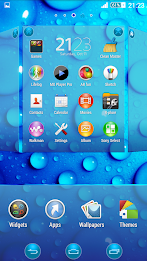 Bubbles Blue Xperien Theme poster 5
