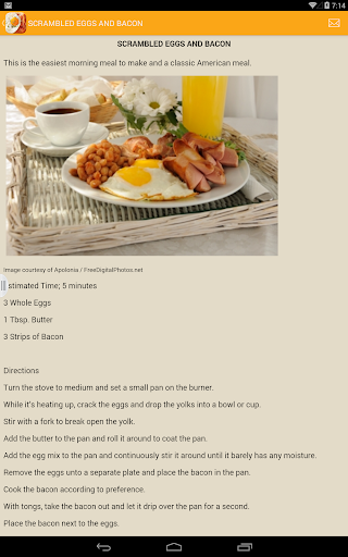 【免費書籍App】Fast and Easy Breakfast Recipe-APP點子