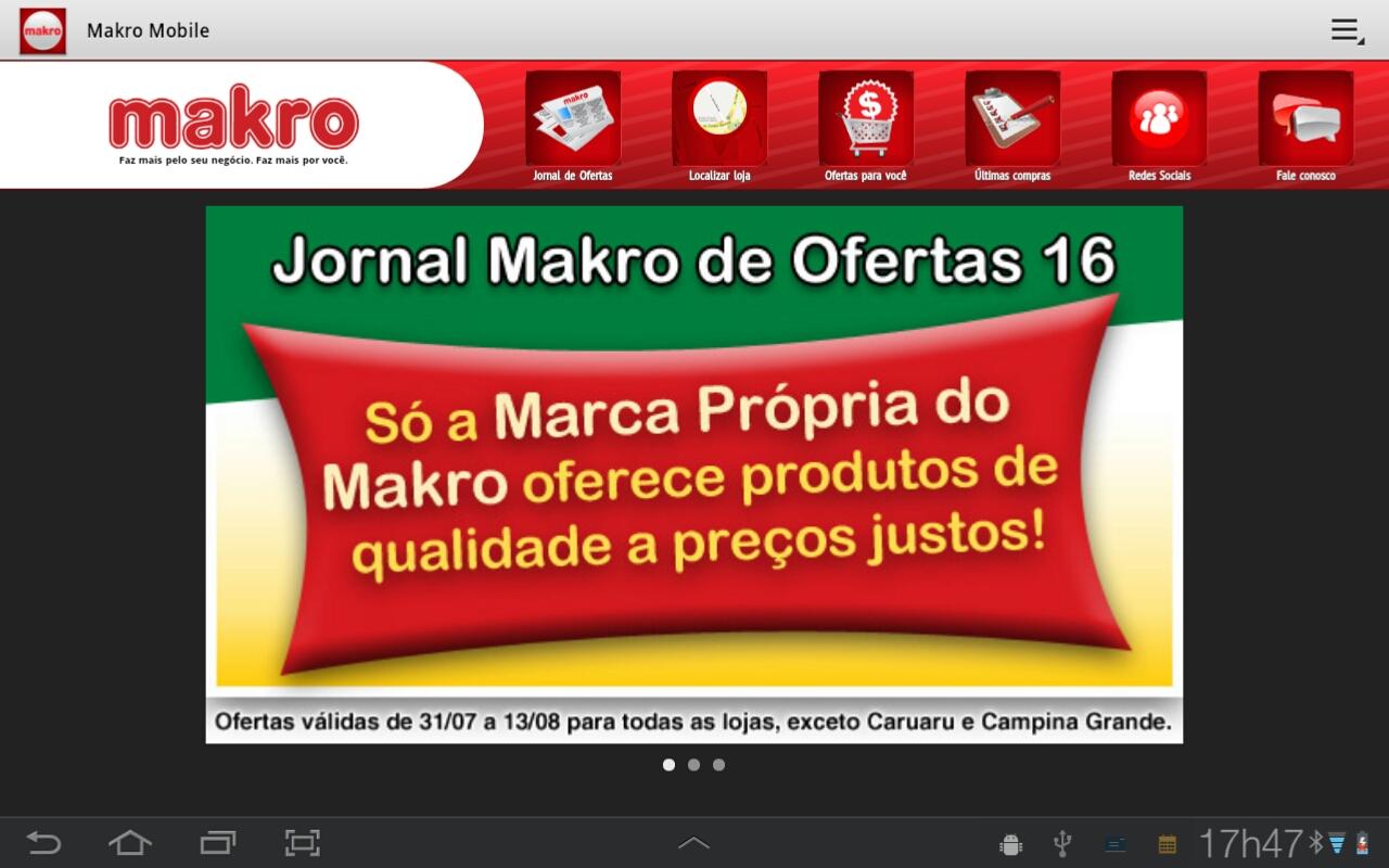 Android application Makro Mobile screenshort