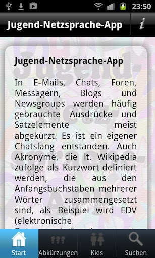 Jugend-Netzsprache-App