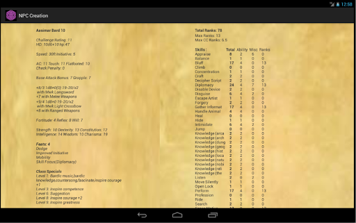 【免費娛樂App】DnD 3.5 NPC Generator-APP點子