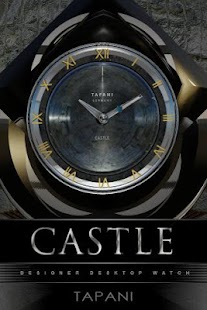 CASTLE Designer Clock Widget - náhled