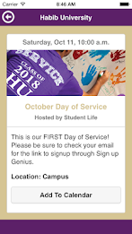 Habib University Events poster 2