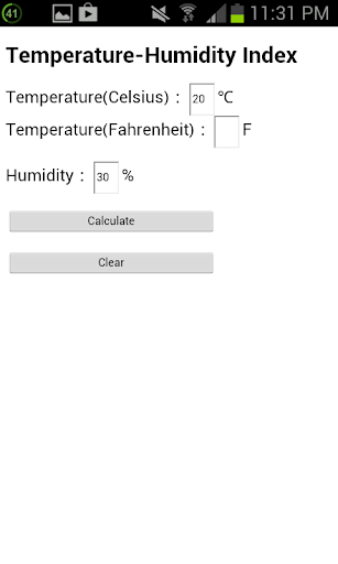 Temperature-Humidity Index