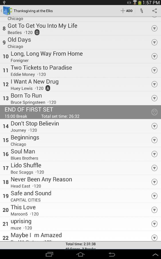 Setlist Helper and Song Book - Android Apps on Google Play