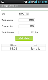 Car Mileage Calculator poster 2