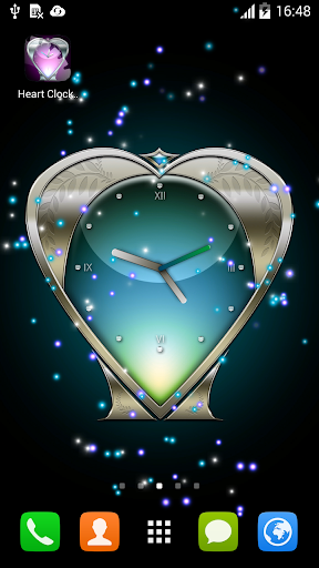 【免費個人化App】Heart Clock Live Wallpaper-APP點子