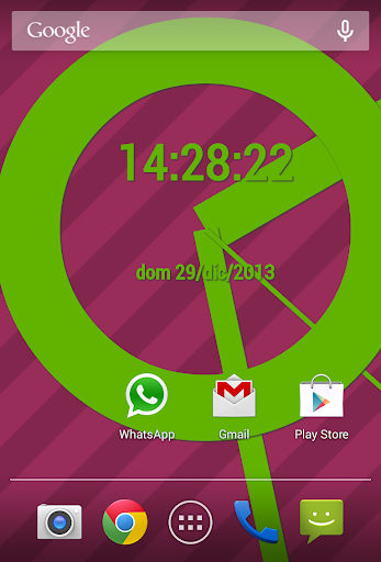 SuperFlat Clock LiveWallPaper