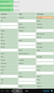  ‪English Irregular Verbs‬‏- صورة مصغَّرة للقطة شاشة  