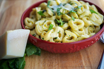 Tortellini with Brown Butter, Garlic &amp; Basil