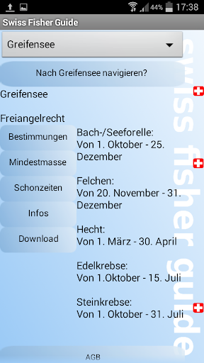 【免費生活App】SWISS FISHER GUIDE  Fischen CH-APP點子