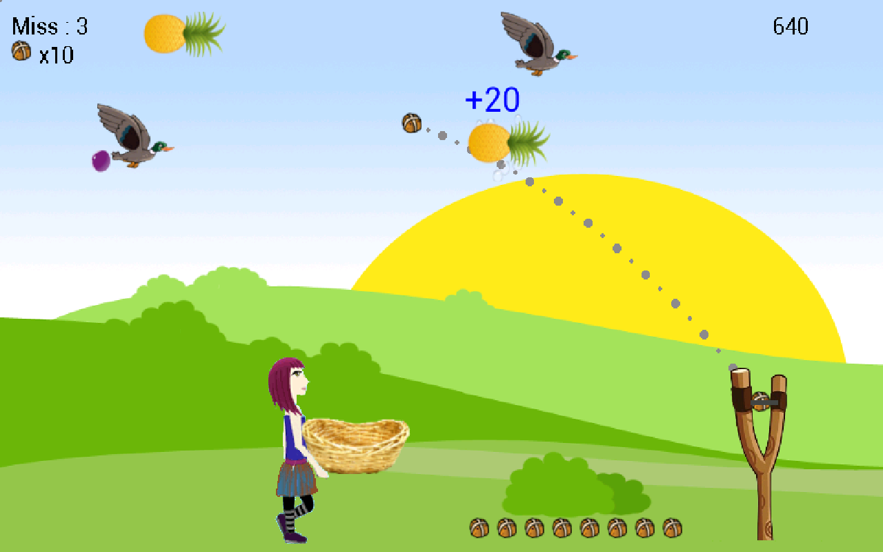   Shoot Girl's Fruits : Gulel – Capture d'écran 